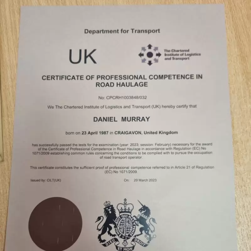 Certificate of Professional Competence (CPC)